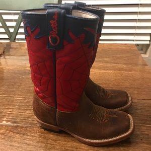 Olathe Toddler Square-Toe Cowboy Boots Size 8